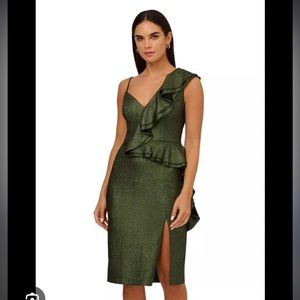 Knit V-Neck Sheath Dress | Aidan by Adrianna Papell